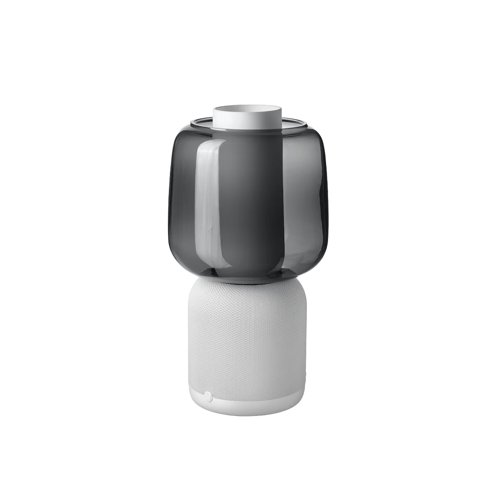 Sonos speaker lamp, glass shade