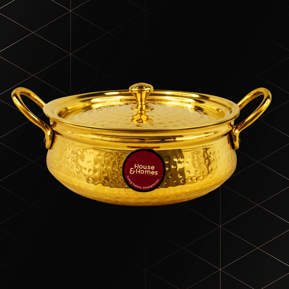 Pitranj Brass Lagan with Lid